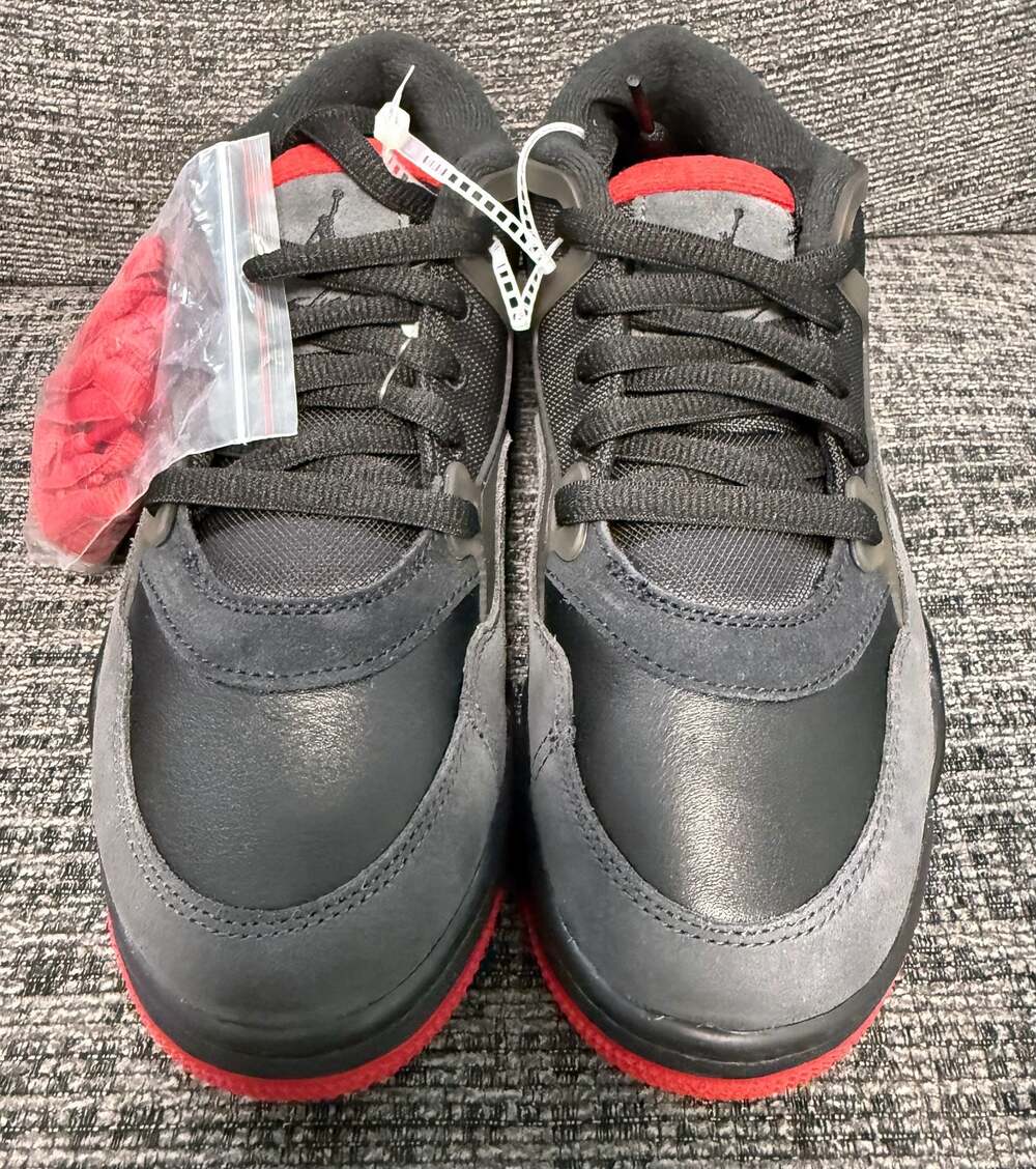 Jordan Air Jordan 4 RM GS Bred Black Varsity Red Anthracite FQ7938-060 Size 6.5Y